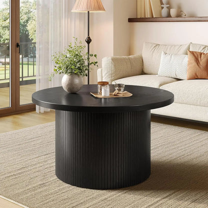 Modus Living Tambour Modern Fluted Coffee Table