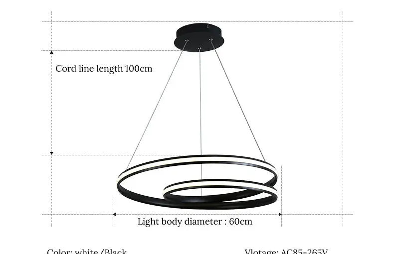 Modus Living Halo Modern LED Chandelier