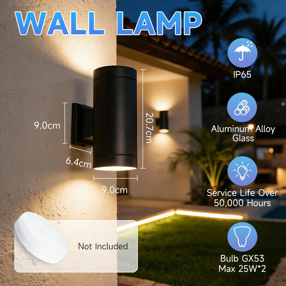 Modus Living Eclipse Waterproof Outdoor Wall Sconce
