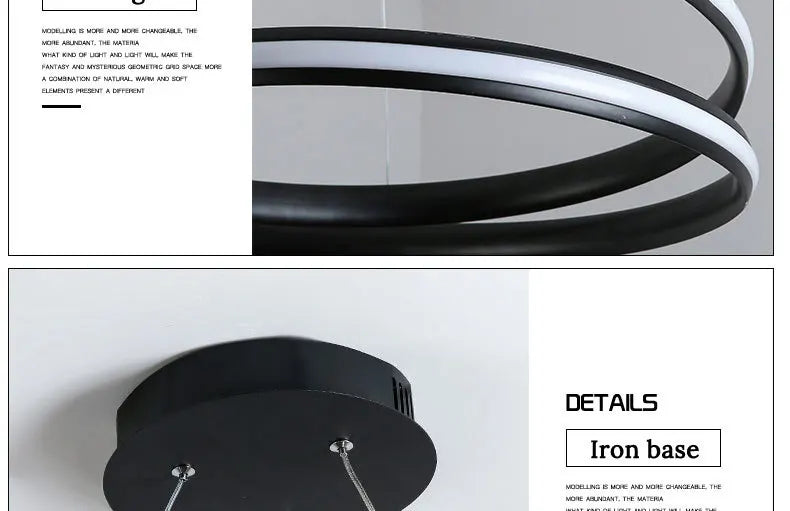 Modus Living Halo Modern LED Chandelier