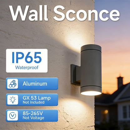 Modus Living Eclipse Waterproof Outdoor Wall Sconce